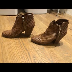 Rag and Bone Margot Perforated Bootie 38.5 Brown